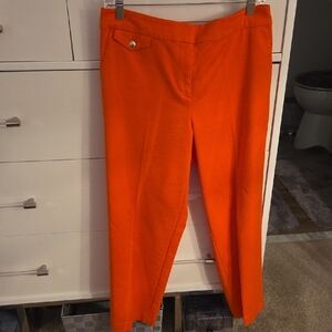 LOFT Bright Orange Cropped Pants
